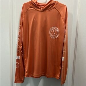 Salty Crew Orange Long Sleeve Hoodie